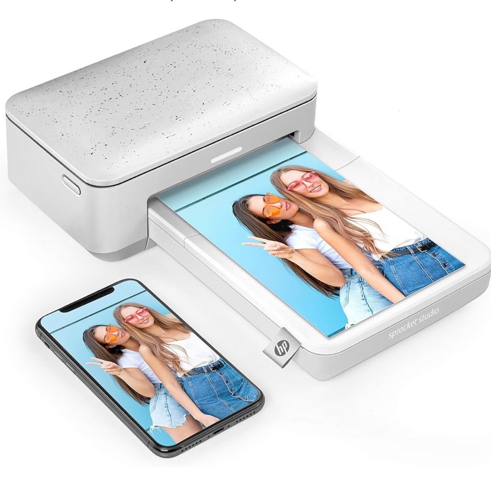 HP Sprocket Studio Photo Printer – Personalize & Print, Water- Resistant 4x6”